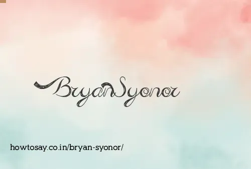 Bryan Syonor