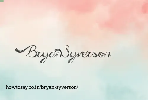 Bryan Syverson