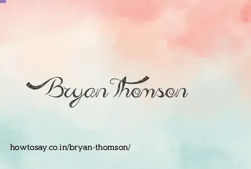 Bryan Thomson