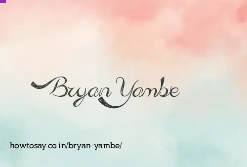 Bryan Yambe