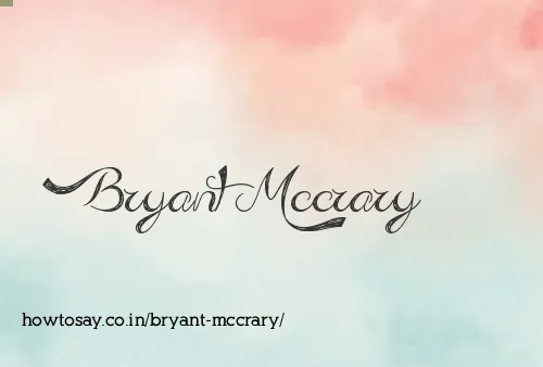 Bryant Mccrary