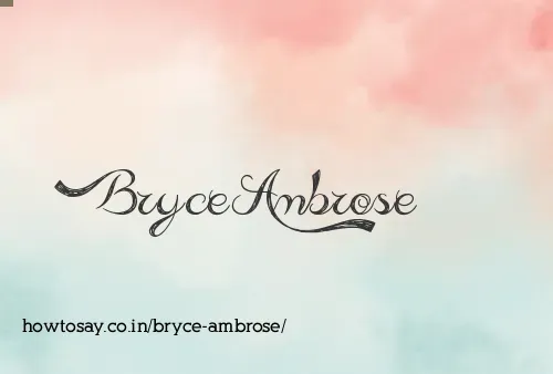 Bryce Ambrose