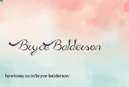 Bryce Balderson