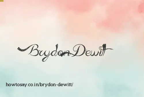 Brydon Dewitt