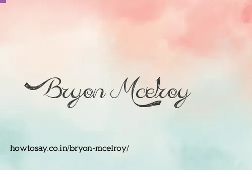 Bryon Mcelroy