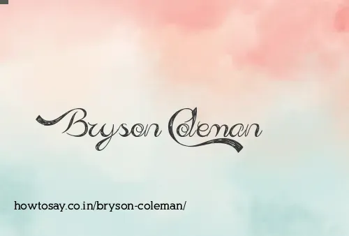 Bryson Coleman