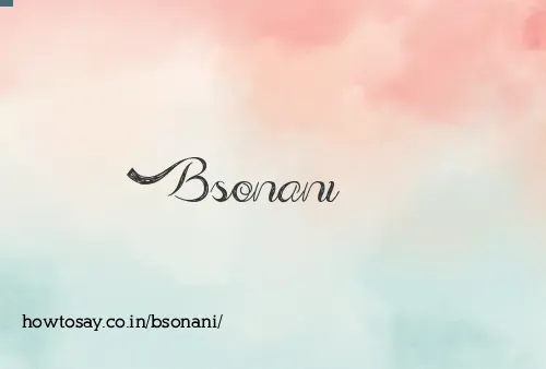 Bsonani