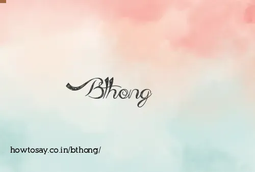 Bthong