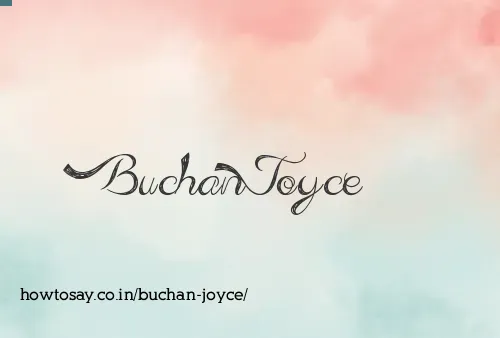 Buchan Joyce