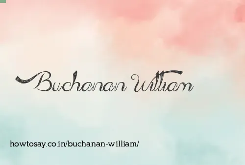 Buchanan William