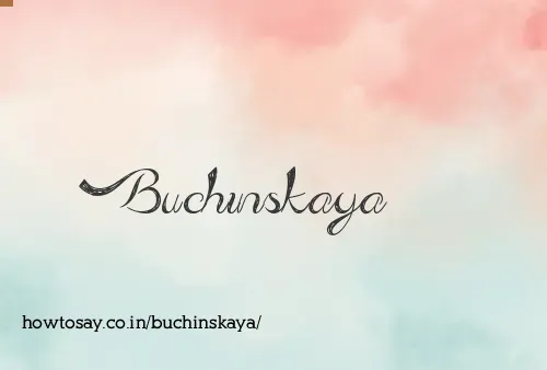 Buchinskaya