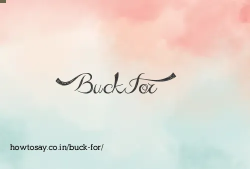 Buck For