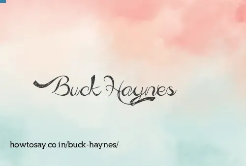 Buck Haynes