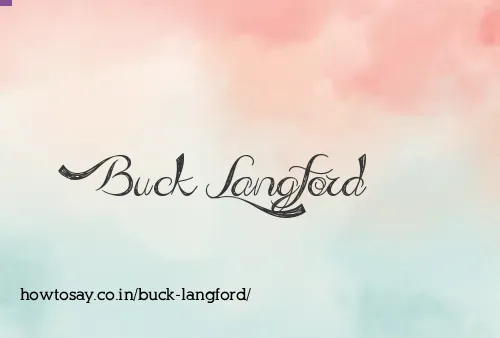 Buck Langford