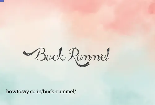 Buck Rummel