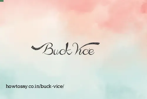 Buck Vice