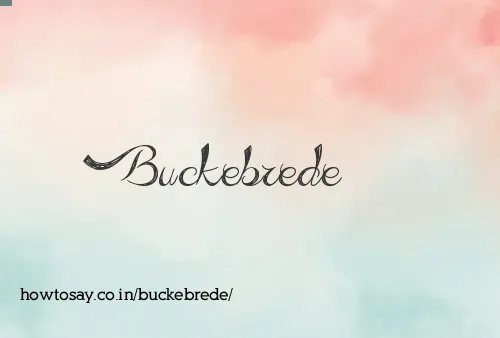 Buckebrede