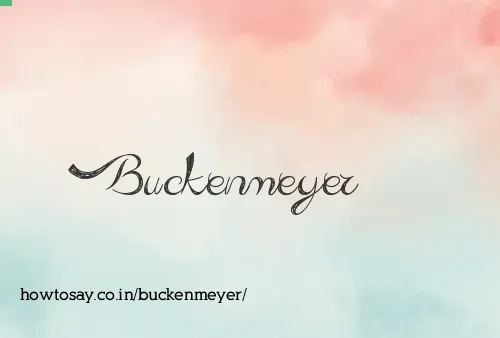 Buckenmeyer