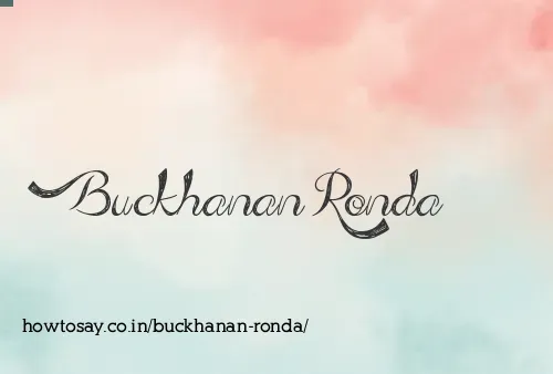 Buckhanan Ronda