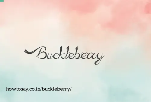 Buckleberry