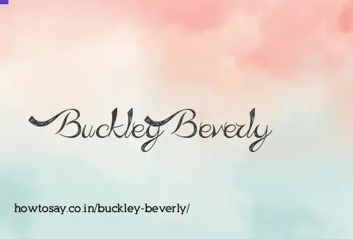 Buckley Beverly