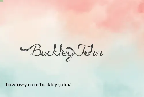 Buckley John