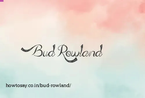 Bud Rowland