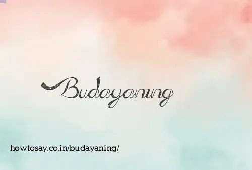 Budayaning