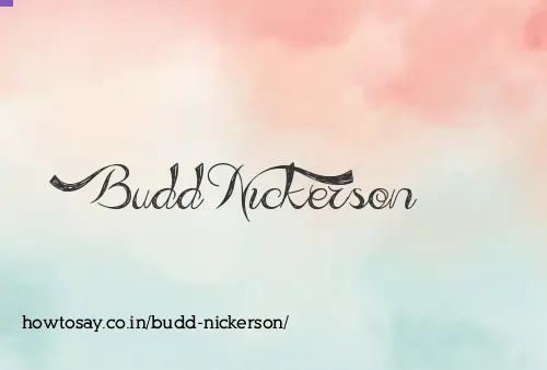 Budd Nickerson