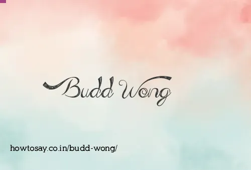 Budd Wong