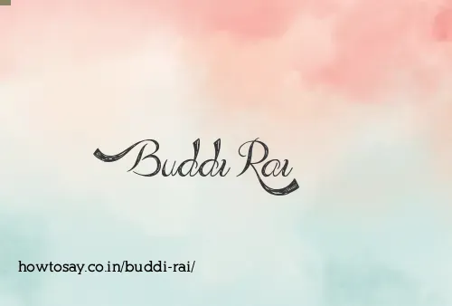 Buddi Rai