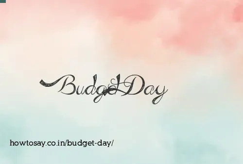 Budget Day