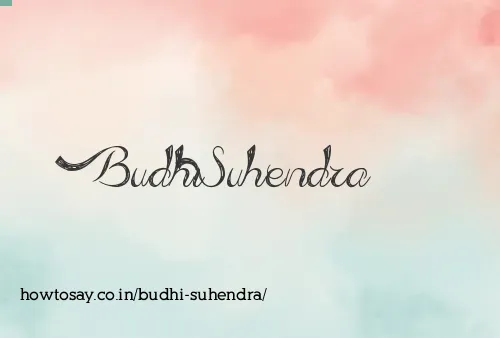 Budhi Suhendra