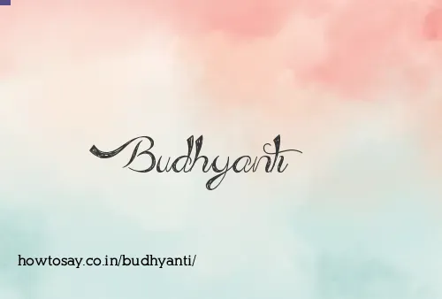 Budhyanti