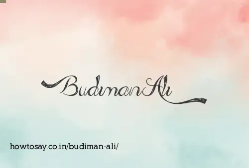Budiman Ali