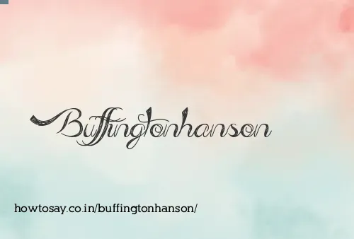 Buffingtonhanson