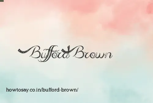 Bufford Brown