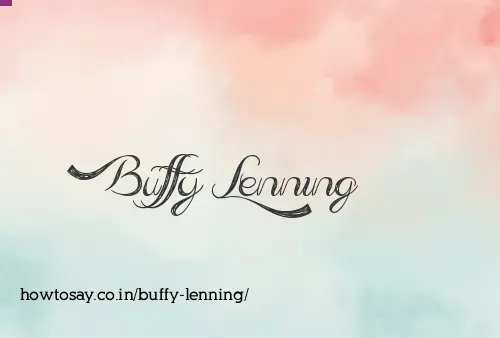 Buffy Lenning