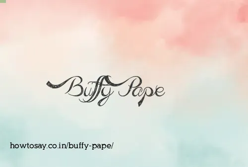 Buffy Pape