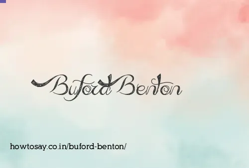 Buford Benton