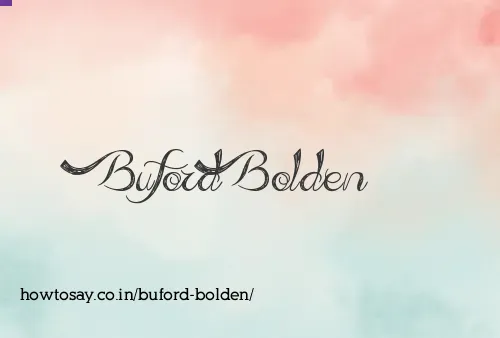 Buford Bolden
