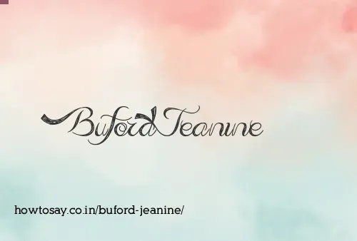 Buford Jeanine