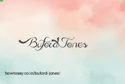 Buford Jones