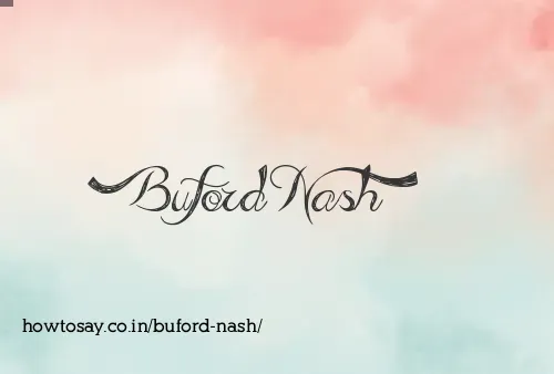 Buford Nash
