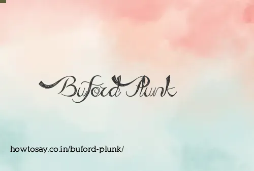 Buford Plunk