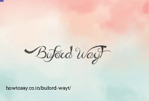 Buford Wayt