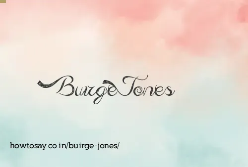 Buirge Jones