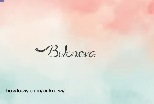 Buknova