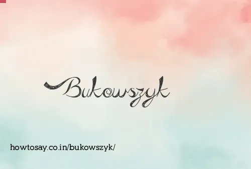 Bukowszyk