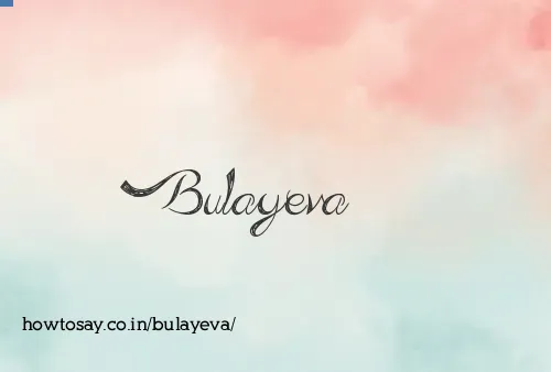 Bulayeva